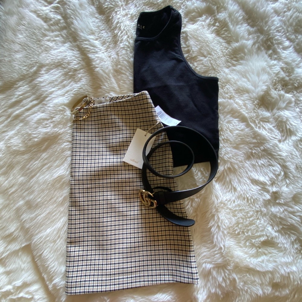 Aritzia Wilfred Plaid Skirt